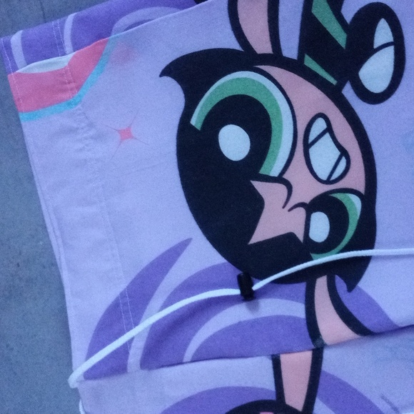Vintage Boom Box Benny's "Power Puff Girls" Custom Patchwork Shorts – UNISEX - Picture 2 of 8